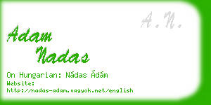 adam nadas business card