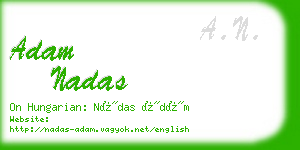 adam nadas business card